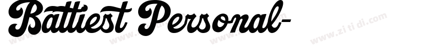 Battiest Personal字体转换